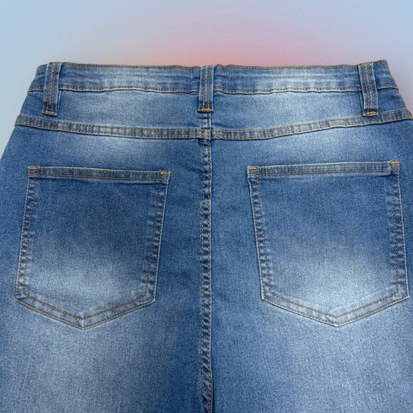 PRETTY LITTLE THINGS Women’s 10 HIGH RISE SKINNY Blue Jeans - Picture 3 of 3